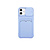 iPhone 12 Mini hoesje - Backcover - Pasjeshouder - Portemonnee - Camerabescherming - TPU - Paars