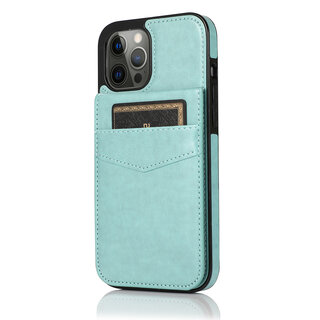 JVS Products Samsung Galaxy A53 hoesje - Backcover - Pasjeshouder - Portemonnee - Kunstleer - Lichtblauw
