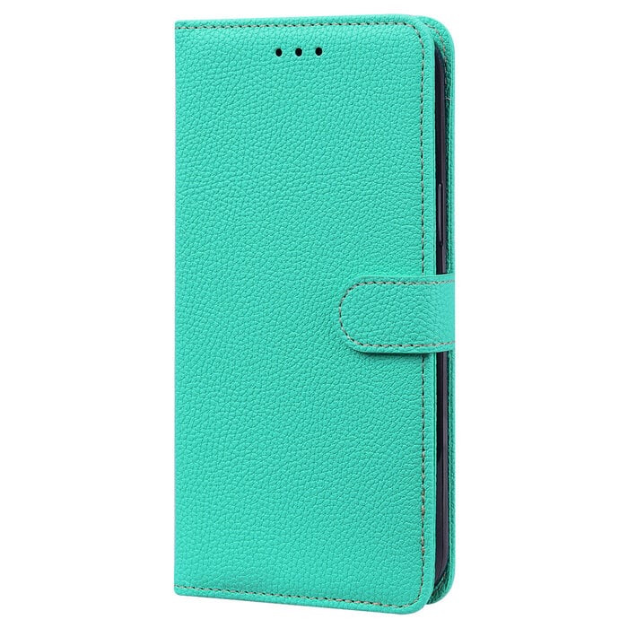 JVS Products Samsung Galaxy A42 hoesje - Bookcase - Koord - Pasjeshouder - Portemonnee - Camerabescherming - Kunstleer - Turquoise