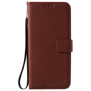 JVS Products Samsung Galaxy Note 20 hoesje - Bookcase - Pasjeshouder - Portemonnee - Camerabescherming - Kunstleer - Bruin