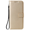 Samsung Galaxy A12 hoesje - Bookcase - Pasjeshouder - Portemonnee - Camerabescherming - Kunstleer - Goud