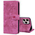 iPhone 12 Pro hoesje - Bookcase - Koord - Pasjeshouder - Portemonnee - Camerabescherming - Bloemenpatroon - Kunstleer - Roze