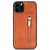 iPhone 11 Pro hoesje - Backcover - Pasjeshouder - Portemonnee - Rits - Kunstleer - Bruin