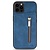 iPhone 12 Pro hoesje - Backcover - Pasjeshouder - Portemonnee - Rits - Kunstleer - Blauw