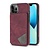 Samsung Galaxy S21 FE hoesje - Backcover - Pasjeshouder - Portemonnee - Camerabescherming - Stijlvol patroon - TPU - Bordeaux Rood