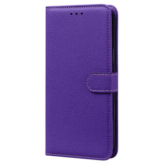 JVS Products Samsung Galaxy A20E hoesje - Bookcase - Koord - Pasjeshouder - Portemonnee - Camerabescherming - Kunstleer - Paars