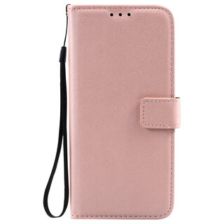JVS Products Samsung Galaxy A20E hoesje - Bookcase - Pasjeshouder - Portemonnee - Camerabescherming - Kunstleer - Rose Goud