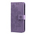 iPhone 14 hoesje - Bookcase - Pasjeshouder - Portemonnee - Bloemenprint - Kunstleer - Paars