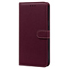 iPhone 14 hoesje - Bookcase - Koord - Pasjeshouder - Portemonnee - Camerabescherming - Kunstleer - Bordeaux Rood