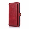 iPhone 14 Pro hoesje - Bookcase - Afneembaar 2 in 1 - Backcover - Pasjeshouder - Portemonnee - Kunstleer - Rood