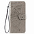 OnePlus 9 hoesje - Bookcase - Pasjeshouder - Portemonnee - Vlinderpatroon - Kunstleer - Grijs