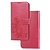 OPPO A16 hoesje - Bookcase - Pasjeshouder - Portemonnee - Bloemenprint - Kunstleer - Roze