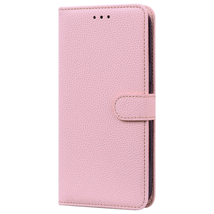 JVS Products OPPO Reno 6 5G hoesje - Bookcase - Koord - Pasjeshouder - Portemonnee - Camerabescherming - Kunstleer - Roze