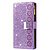 Xiaomi 11T hoesje - Bookcase - Koord - Pasjeshouder - Portemonnee - Glitter - Bloemenpatroon - Kunstleer - Paars