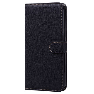 JVS Products Xiaomi 12T hoesje - Bookcase - Koord - Pasjeshouder - Portemonnee - Camerabescherming - Kunstleer - Zwart