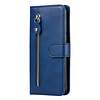 Xiaomi 12T hoesje - Bookcase - Pasjeshouder - Portemonnee - Rits - Kunstleer - Blauw