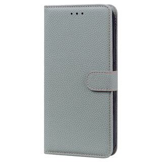 JVS Products Xiaomi Redmi Note 10S hoesje - Bookcase - Koord - Pasjeshouder - Portemonnee - Camerabescherming - Kunstleer - Grijs