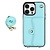 iPhone 13 Pro hoesje - Backcover - Koord - Pasjeshouder - Portemonnee - Kunstleer - Lichtblauw