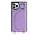 iPhone 12 Pro hoesje - Backcover - Pasjeshouder - Portemonnee - Ringhouder - Koord - Kunstleer - Paars
