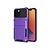 iPhone 11 hoesje - Backcover - Pasjeshouder - Portemonnee - TPU - Paars