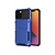 iPhone 13 hoesje - Backcover - Pasjeshouder - Portemonnee - TPU - Marineblauw