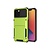 iPhone 14 Plus hoesje - Backcover - Pasjeshouder - Portemonnee - TPU - Groen