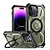 iPhone 14 hoesje - Backcover - Geschikt voor MagSafe - Rugged Armor - Extra valbescherming - Ringhouder - TPU - Groen