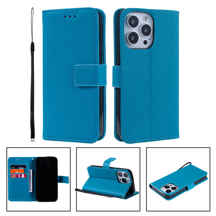 JVS Products Samsung Galaxy S21 Plus hoesje - Bookcase - Pasjeshouder - Portemonnee - Camerabescherming - Kunstleer - Blauw