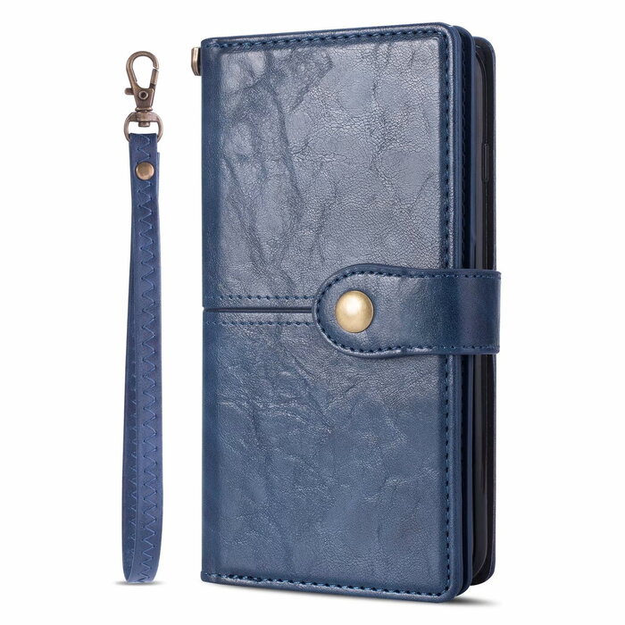 JVS Products iPhone 8 hoesje - Bookcase - Pasjeshouder - Portemonnee - Luxe - Kunstleer - Blauw