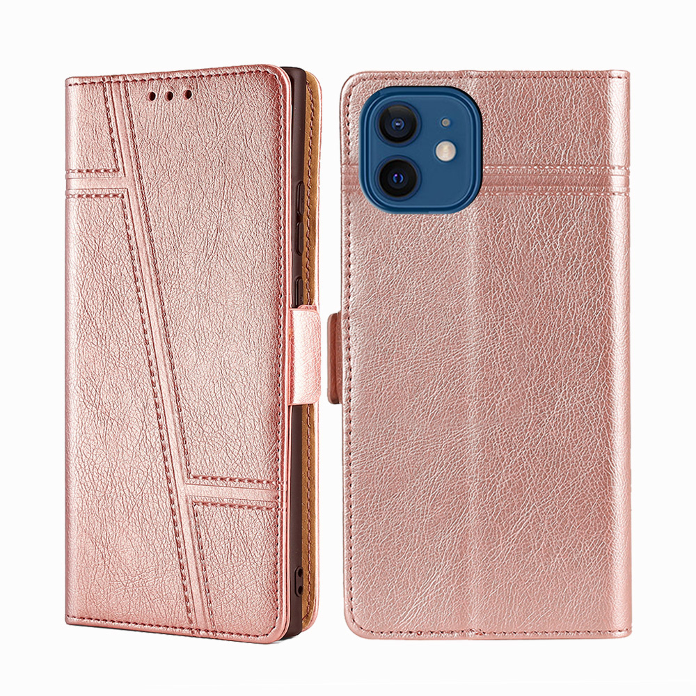 JVS Products iPhone XS hoesje - Bookcase - Pasjeshouder - Portemonnee - Patroon - Kunstleer - Rose Goud