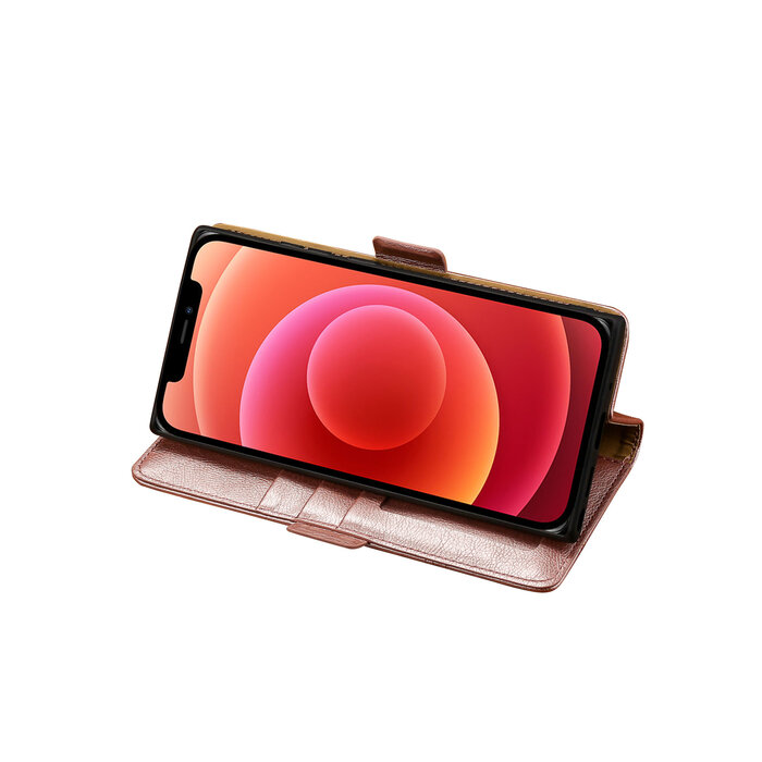 JVS Products iPhone XS hoesje - Bookcase - Pasjeshouder - Portemonnee - Patroon - Kunstleer - Rose Goud