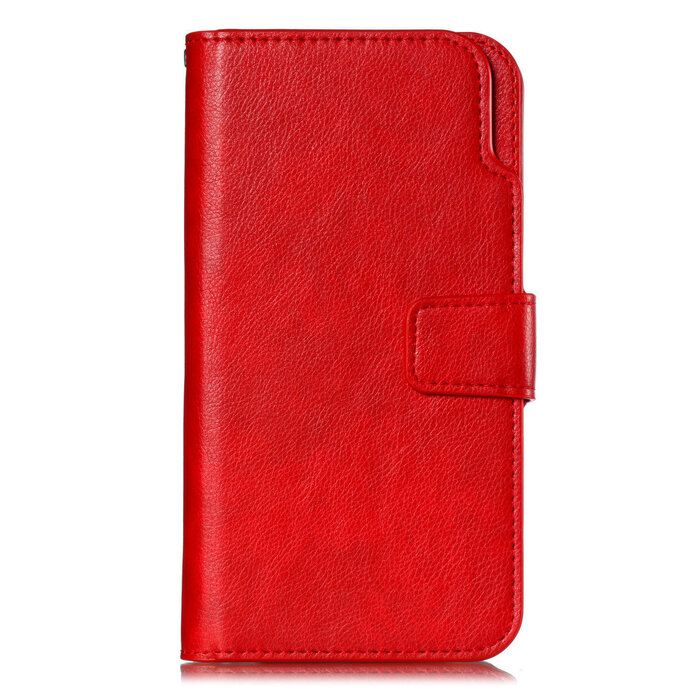 JVS Products Samsung Galaxy A72 hoesje - Bookcase - Pasjeshouder - Portemonnee - Luxe - Kunstleer - Rood