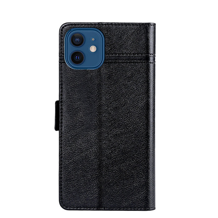 JVS Products iPhone X hoesje - Bookcase - Pasjeshouder - Portemonnee - Patroon - Kunstleer - Zwart