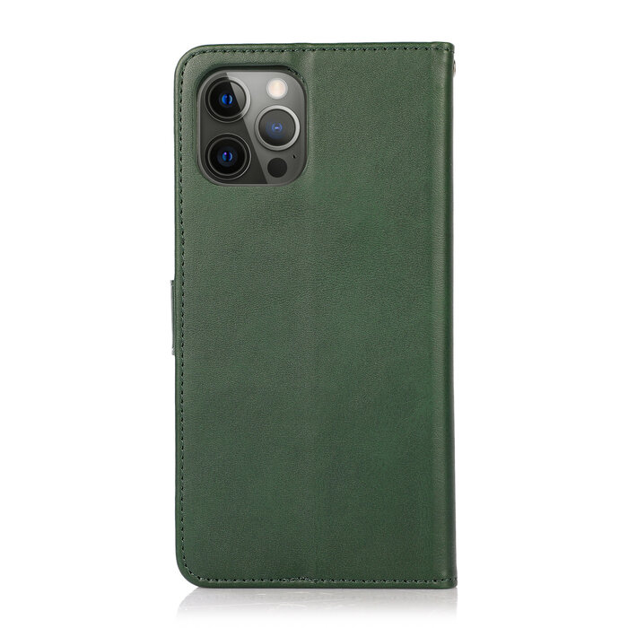 JVS Products iPhone 11 Pro hoesje - Bookcase - Koord - Pasjeshouder - Portemonnee - Kunstleer - Groen