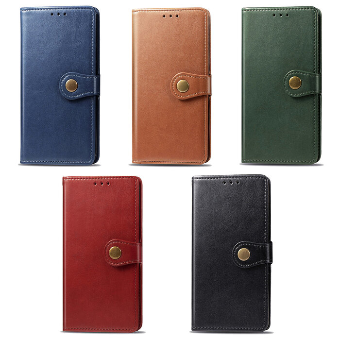 JVS Products Samsung Galaxy S10 hoesje - Bookcase - Pasjeshouder - Portemonnee - Kunstleer - Rood