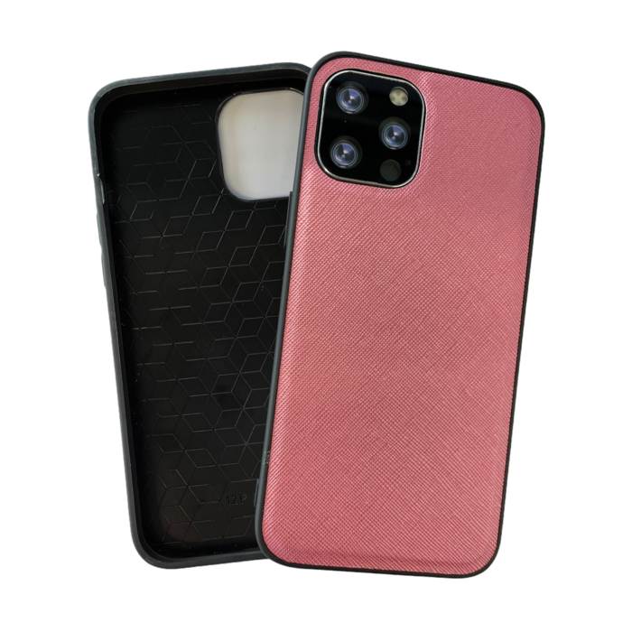 JVS Products iPhone 12 Pro hoesje - Backcover - Stofpatroon - TPU - Roze