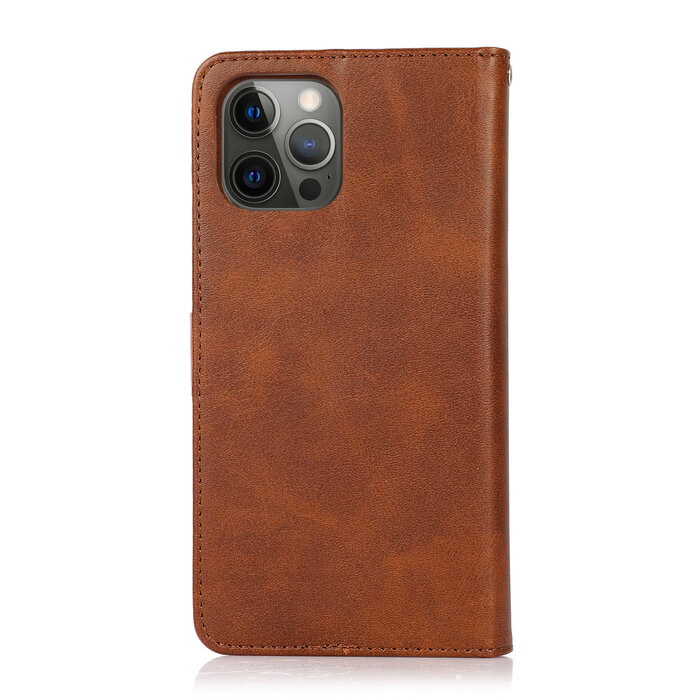 JVS Products Samsung Galaxy S20 hoesje - Bookcase - Koord - Pasjeshouder - Portemonnee - Kunstleer - Bruin