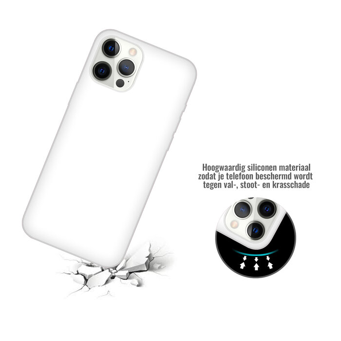 JVS Products iPhone 12 Pro hoesje - Backcover - TPU - Wit