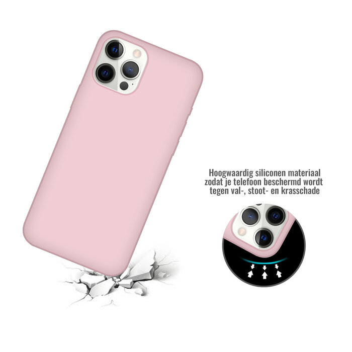 JVS Products iPhone 13 Pro hoesje - Backcover - TPU - Oudroze