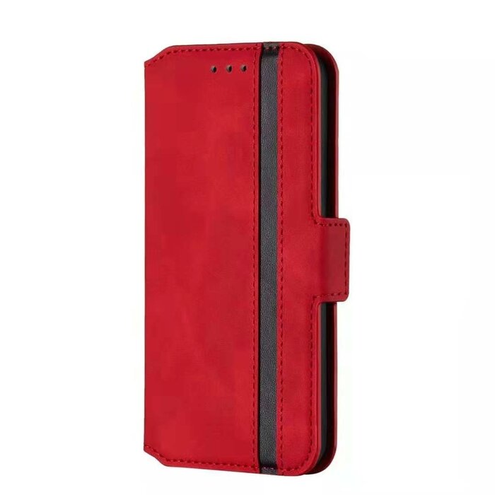 JVS Products iPhone 11 Pro Max hoesje - Bookcase - Pasjeshouder - Portemonnee - Kunstleer - Rood
