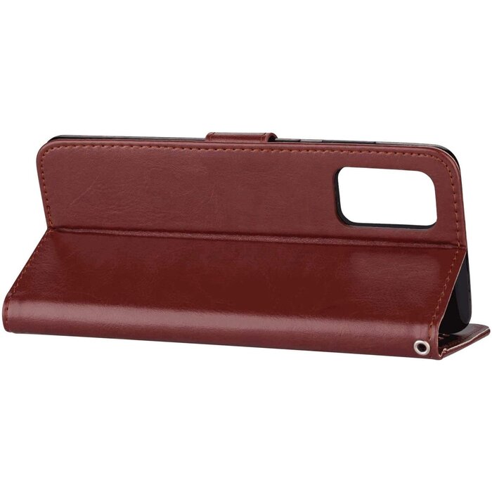 JVS Products iPhone 11 Pro Max hoesje - Bookcase - Pasjeshouder - Portemonnee - Koord - Kunstleer - Donkerbruin