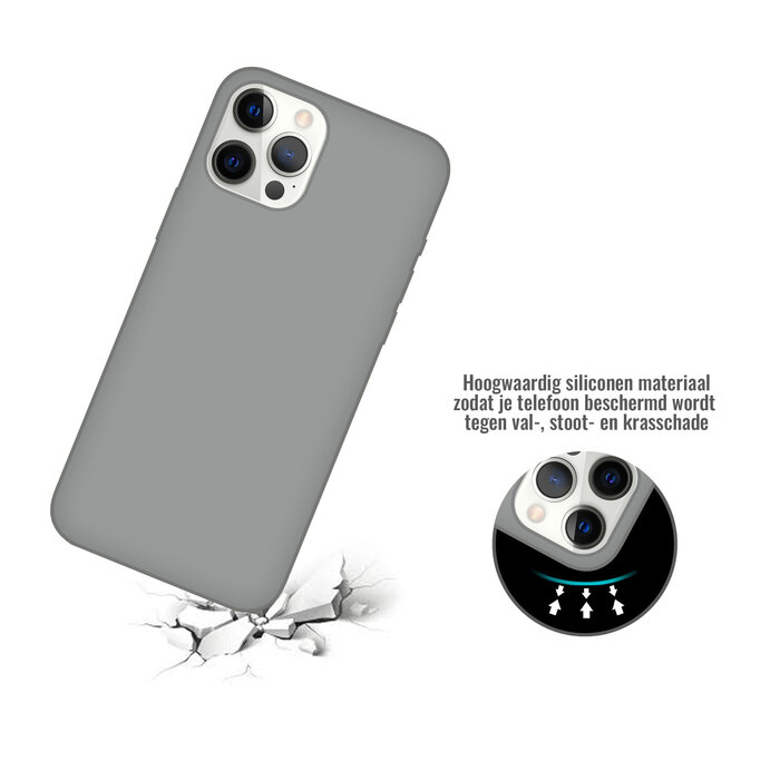 JVS Products iPhone 11 Pro hoesje - Backcover - TPU - Grijs