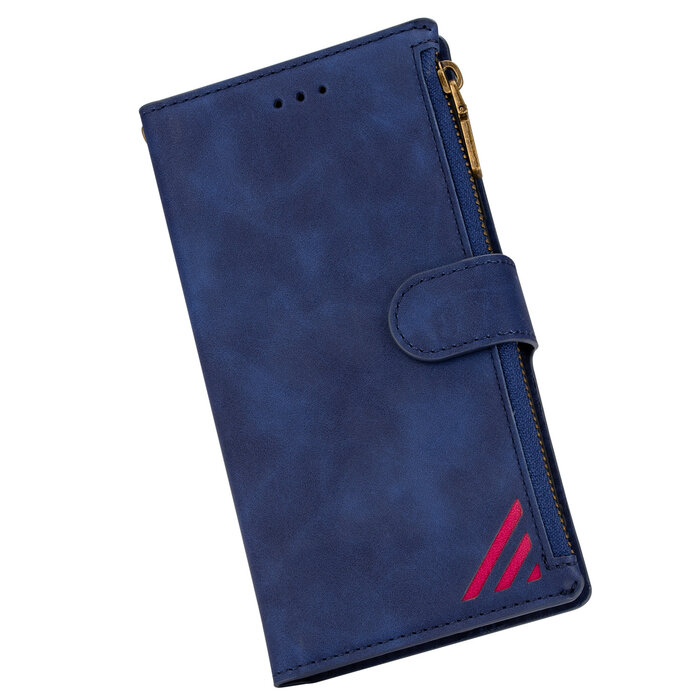 JVS Products iPhone 11 Pro hoesje - Bookcase - Patroon - Pasjeshouder - Portemonnee - Kunstleer - Blauw