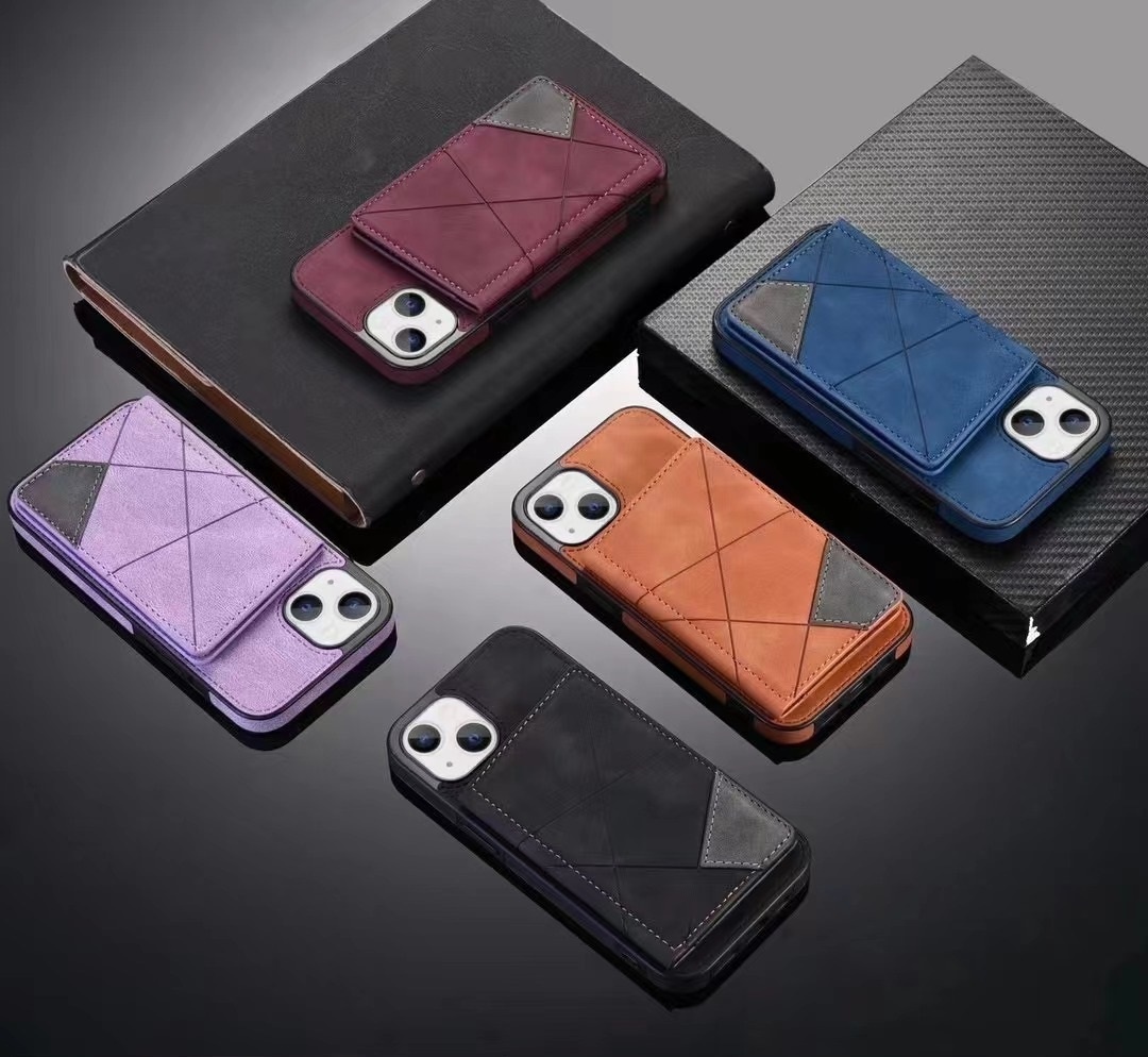 JVS Products Samsung Galaxy A52 hoesje - Backcover - Pasjeshouder - Portemonnee - Camerabescherming - Stijlvol patroon - TPU - Blauw