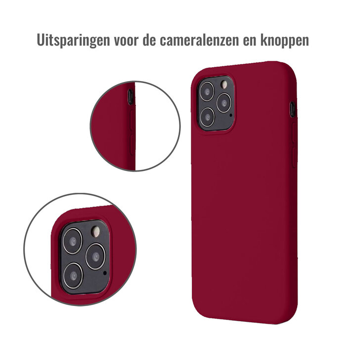 JVS Products iPhone 11 Pro Max hoesje - Backcover - TPU - Bordeaux Rood