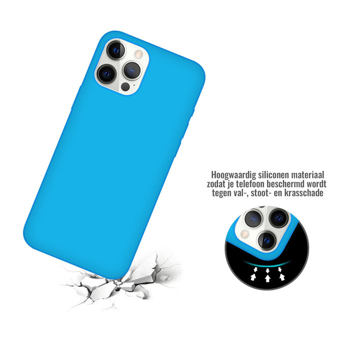 JVS Products iPhone 12 Pro hoesje - Backcover - TPU - Turquoise