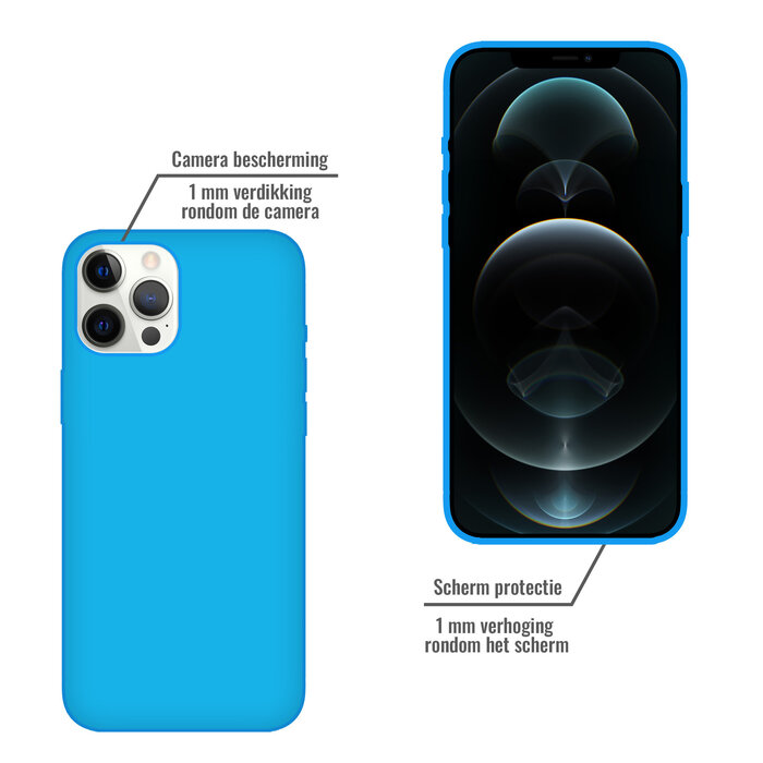 JVS Products iPhone 12 Pro hoesje - Backcover - TPU - Turquoise