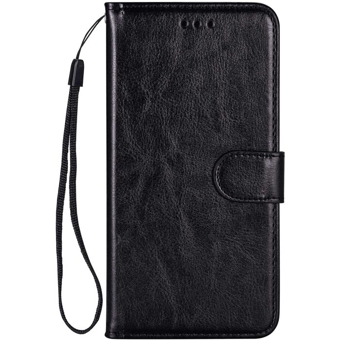 JVS Products Samsung Galaxy S21 Ultra hoesje - Bookcase - Pasjeshouder - Portemonnee - Koord - Kunstleer - Zwart