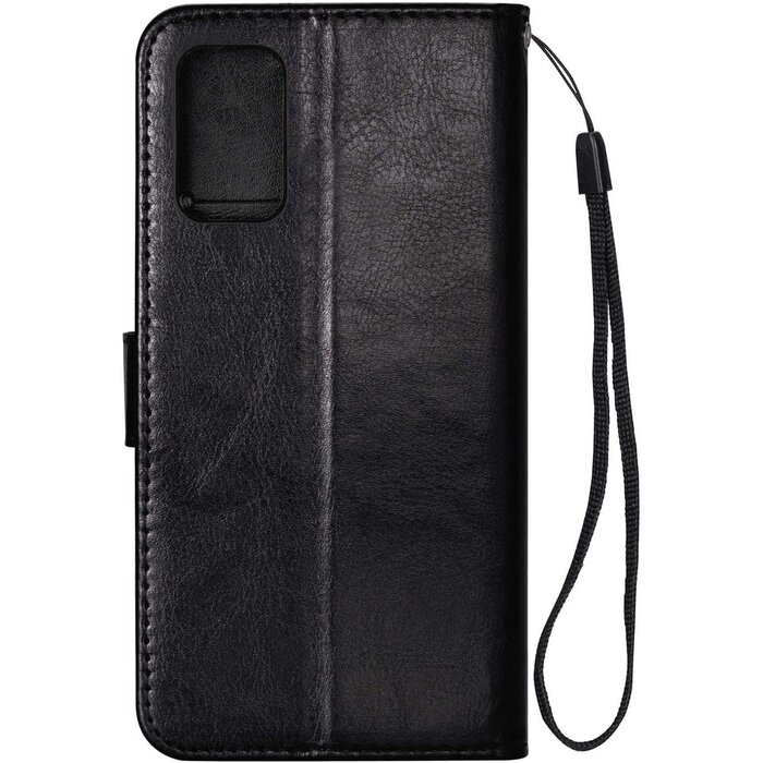 JVS Products Samsung Galaxy S21 Ultra hoesje - Bookcase - Pasjeshouder - Portemonnee - Koord - Kunstleer - Zwart