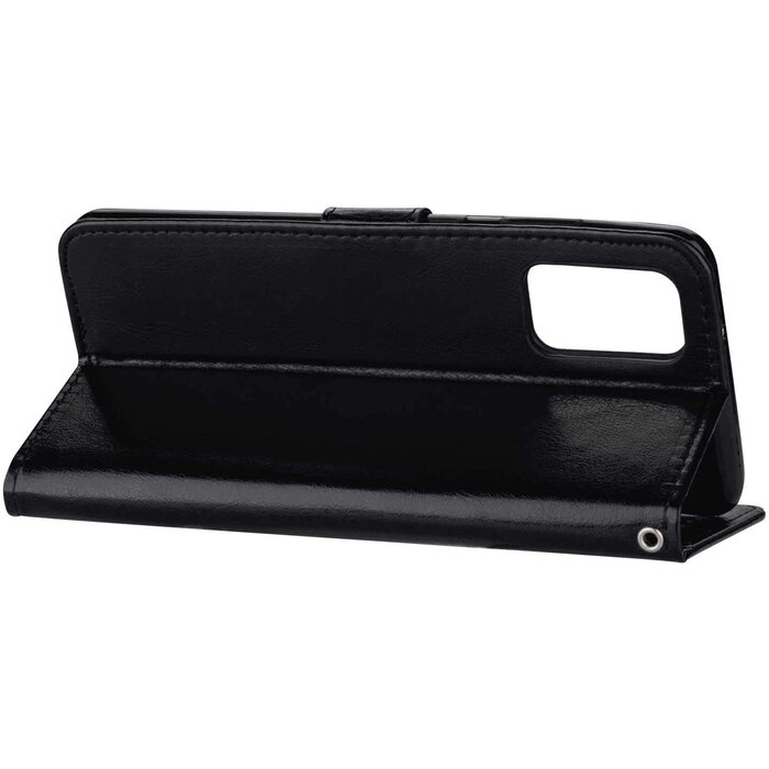 JVS Products Samsung Galaxy S21 Ultra hoesje - Bookcase - Pasjeshouder - Portemonnee - Koord - Kunstleer - Zwart